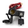 Imagen de CARGADOR DE CELULAR PARA MOTO CON 2 PUERTO USB/ENCENDEDOR